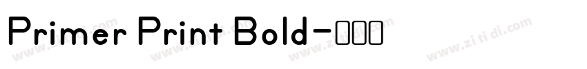 Primer Print Bold字体转换